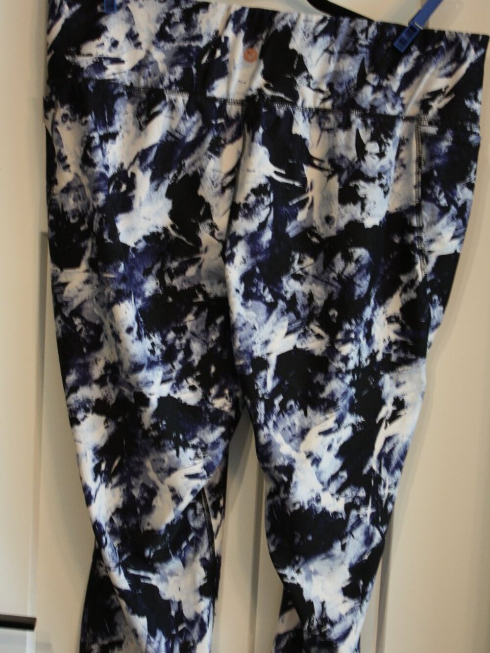 Lane Bryant, LIVI, Blue Multi Colored Leggings, size 22/24